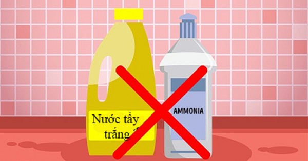 Nguy cơ khi trộn dung dịch tẩy rửa